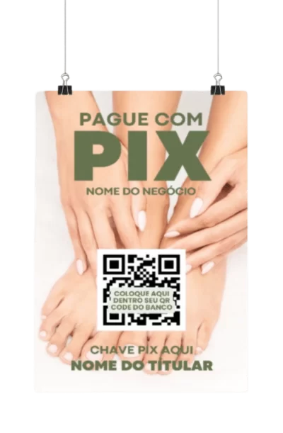Placa pix Podologia Melhor Pack Podologia Posts instagram de Podologia (1)